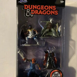 Jada Dungeons & Dragons Nanofigs Collectibles Toy Figures - Set of 4
